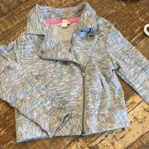 Gray melange light weight jacket